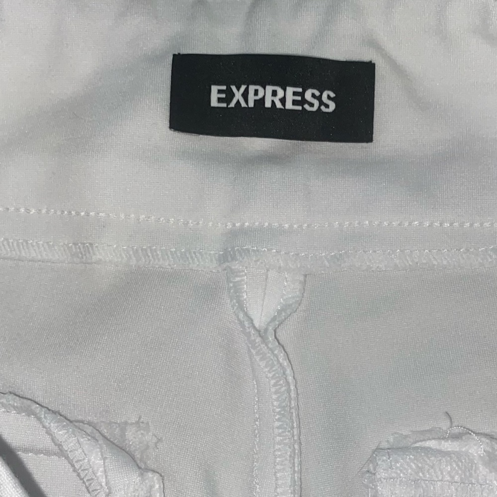 Express High Rise White Pants - Picture 5 of 6